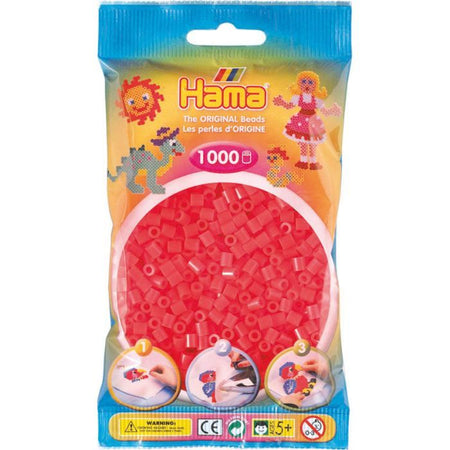 Hama - 1000 perles rouge neon