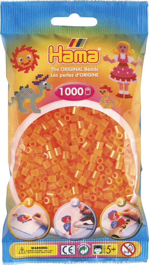 Hama - 1000 perles orange neon