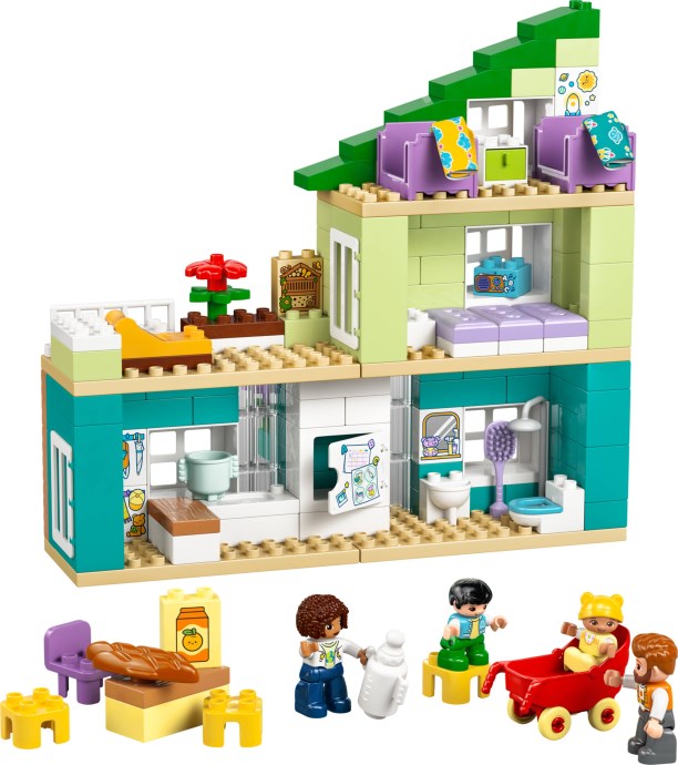 Lego 10470 Duplo - La maison familiale moderne avec des figurines 3 en 1