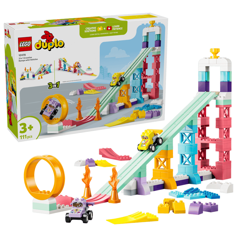 Lego Duplo - 10478 Les rampes créatives avec des véhicules 3 en 1