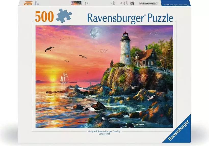 Ravens 500 - Phare au coucher du soleil ( Lighthouse at sunset )