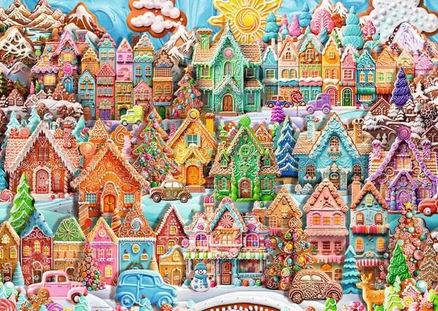 Ravens 1000 - Christmas Cookie Village