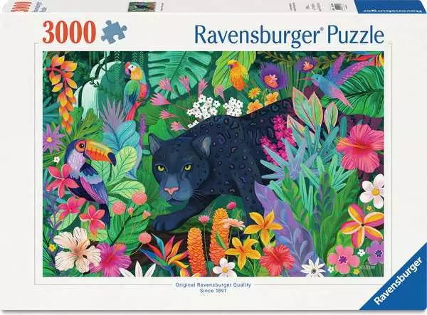 Ravens 3000 - Panthère dans la jungle de fleur