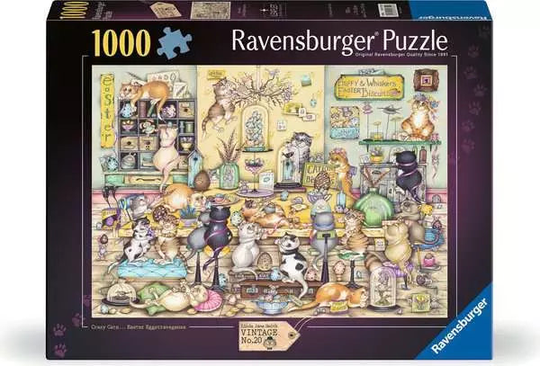 Ravens 1000 - Vintage no20 - Crazy Cats - Easter Eggstravaganza