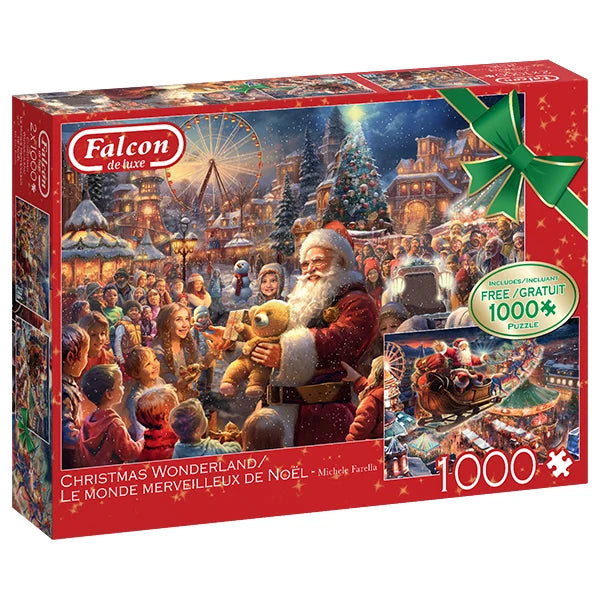 Falcon De luxe 2 x 1000 - Le monde merveilleux de Noël