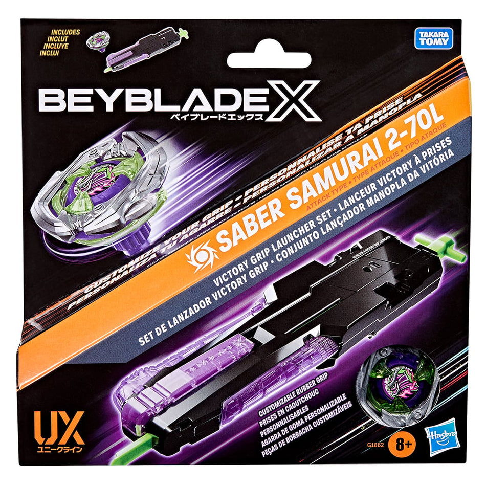 Beyblade X - Saber Samurai 2-70L avec Lanceur Victory