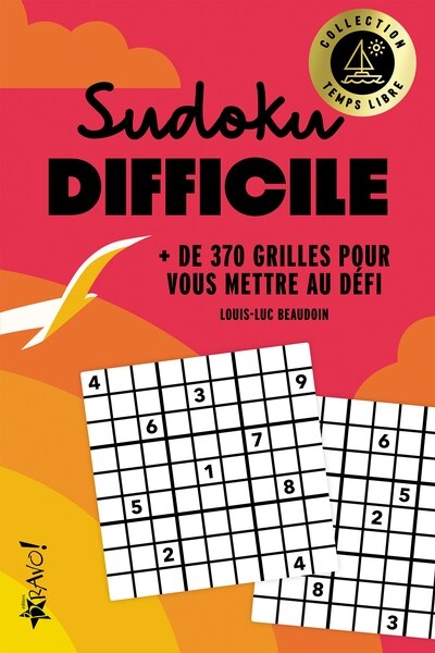 Collection Temps Libre - Sudoku difficile