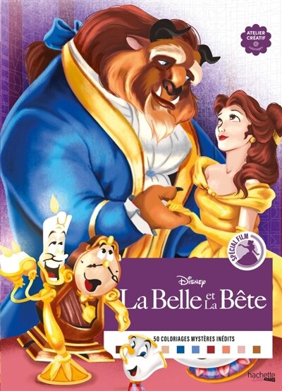 Coloriages Mystères Disney - La Belle et la bête