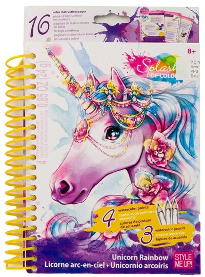 Splash of color - Licorne arc-en-ciel