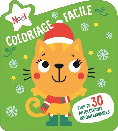 Noël Coloriage Facile - Le chat