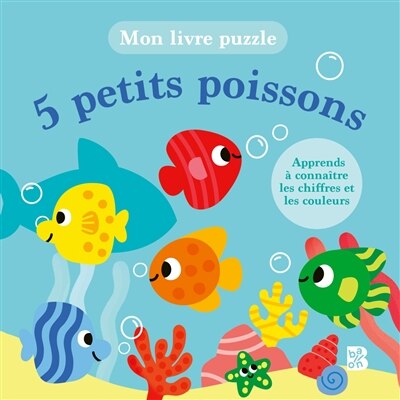 Mon livre puzzle - 5 petits poissons