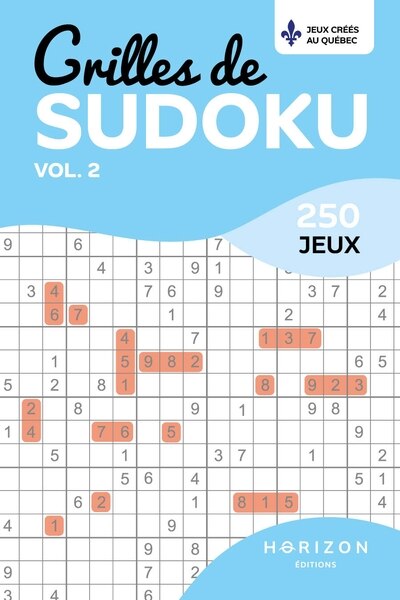 Grilles de sudoku vol.02 250 jeux