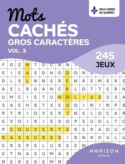 Mots cachés gros caractères vol.03 245 jeux