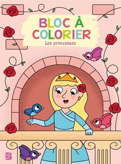 Bloc à colorier - Les princesses