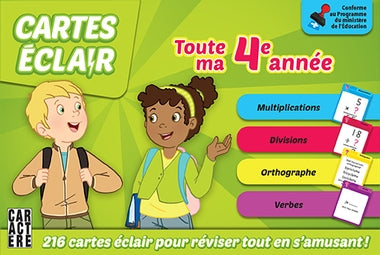 Cartes éclair - Toute ma 4e année