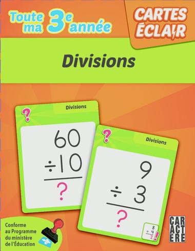 Cartes éclair - 3e année Divisions