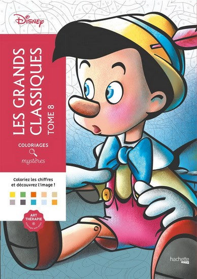 Livre - Coloriages mystères - Les grands classiques t.08