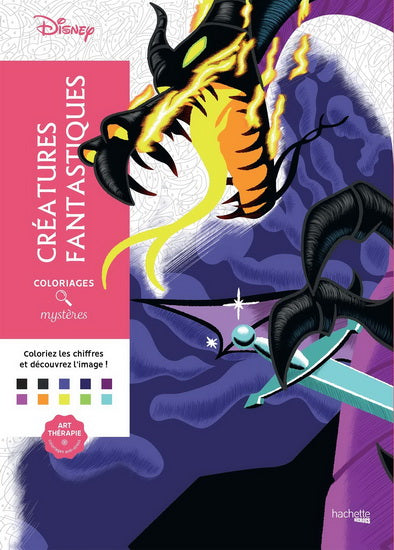Livre - Coloriages Mystères Disney - Créatures Fantastiques