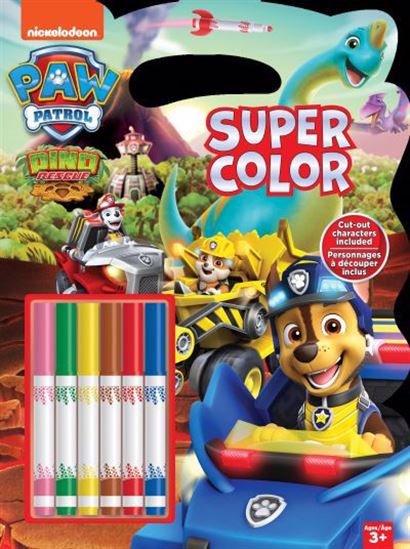 Livre - Pat'Patrouille - Super color - Dino Rescue