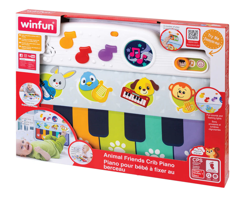 Winfun - Piano pour bébé à fixer au berceau