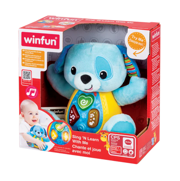 Winfun - Chiot musical en peluche