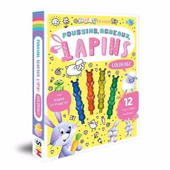 Couleurs en folie - Poussins, agneaux, lapins