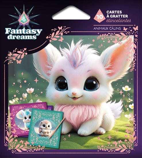 Cartes à gratter étincelantes - Animaux Càlins