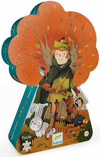 Djeco 36 - Puzzle Silhouette - Robin des Bois