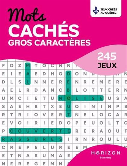 Livre - Mots cachés 245 grilles - Gros Charactères