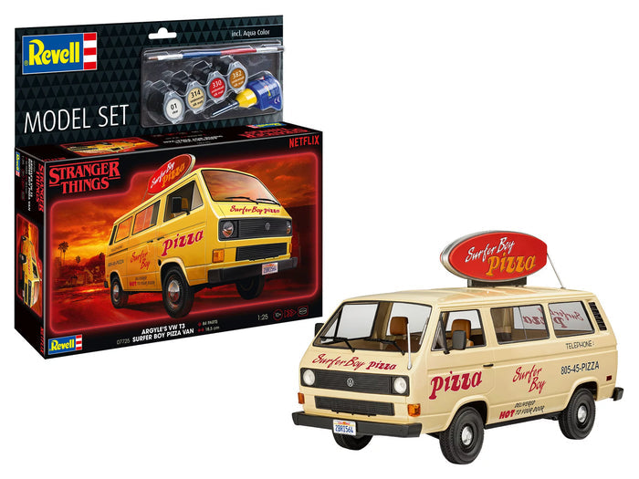Revell - Stranger Things - Argyle's VW T3 Surfer Boy Pizza Van — référence REV67725