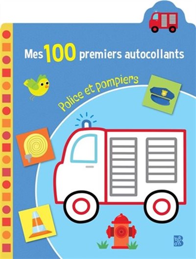 Livre - Mes 100 premiers autocollants - Police et pompiers