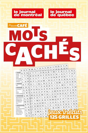 Livre - Pause Café - Mots cachés