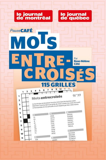 Livre - Pause Café - Mots entre-croisés