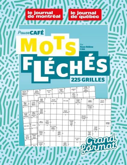 Livre - Pause Café - Mots fléchés gros format 225 grilles