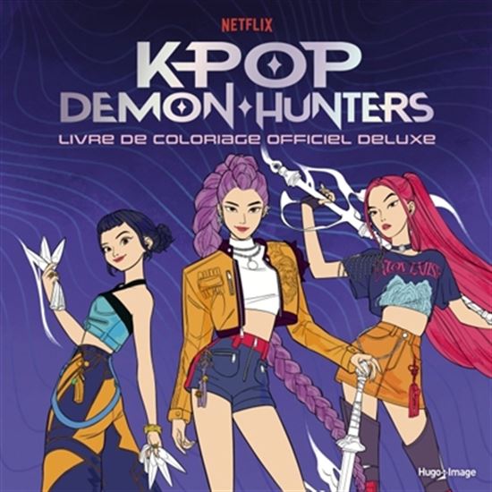 Livre - Kpop Demon Hunters - Livre de coloriage officiel deluxe