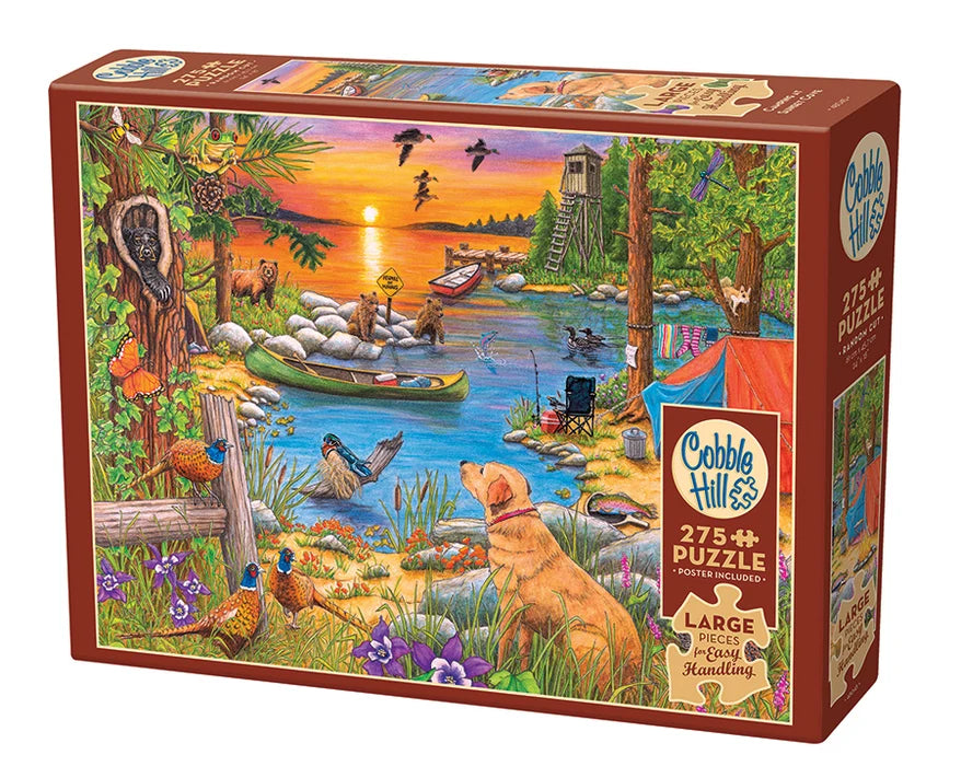 Cobble 275 Large - Camping at sunset cove