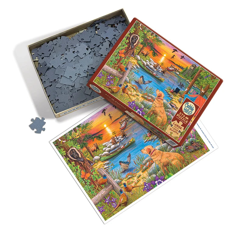 Cobble 275 Large - Camping at sunset cove