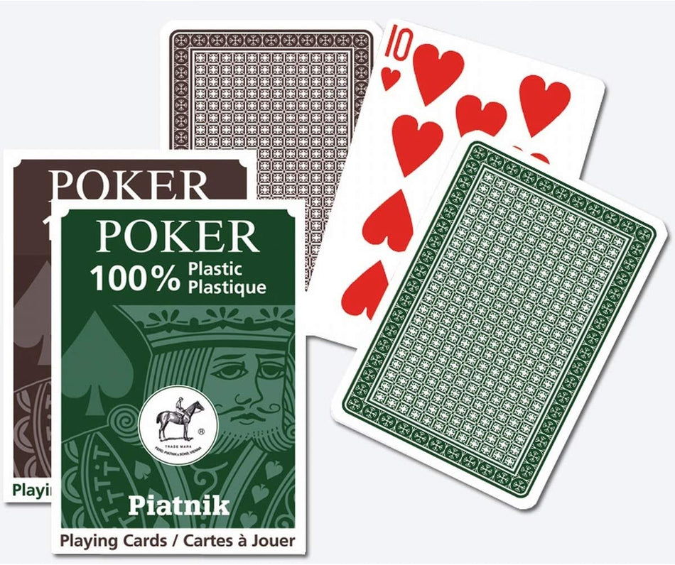 Piatnik - Cartes Poker 100% Plastique