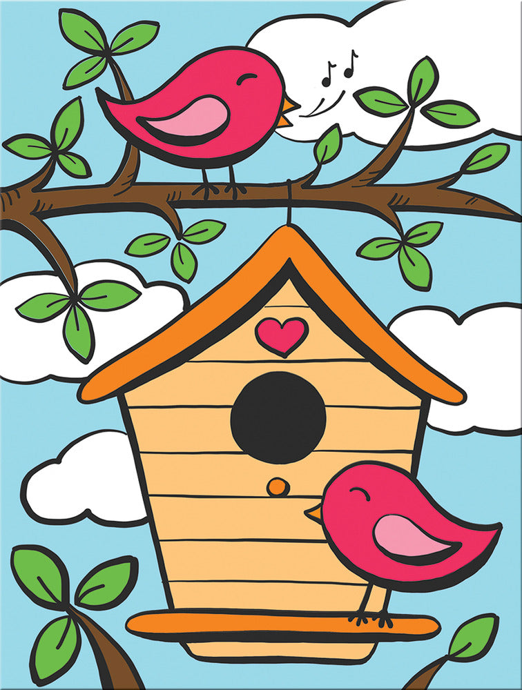 Royal & Langnickel – Painting by Numbers Junior Small - oiseaux chanteurs
