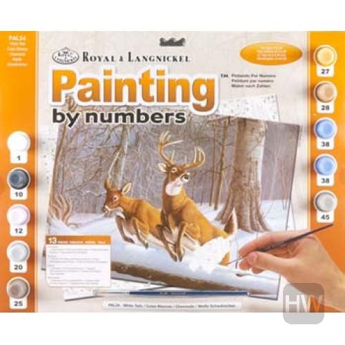 Royal & Langnickel - Painting by Numbers Adult Large - Chevreuils