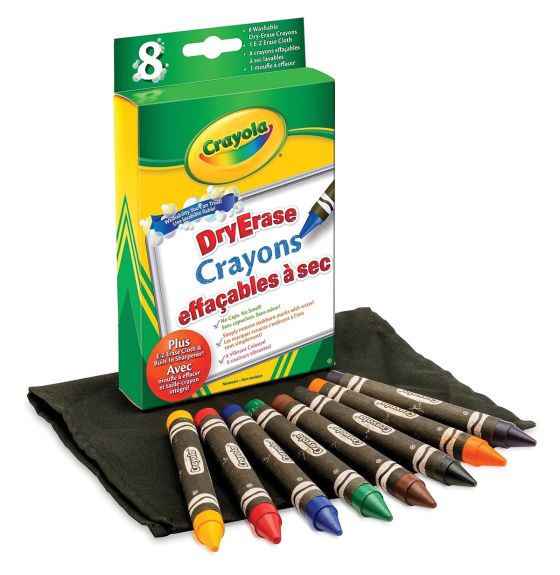 Crayola 8 Craies de cire effacable
