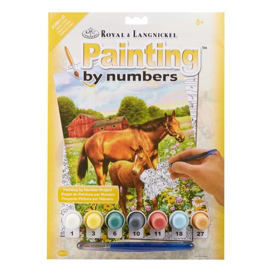 Royal & Langnickel – Painting by Numbers Junior Small - Chevaux en champ