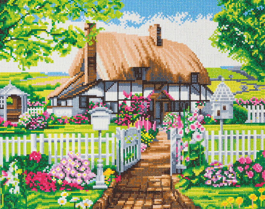 Craft Buddy - Crystal Art - Rose Cottage (40x 50 cm)