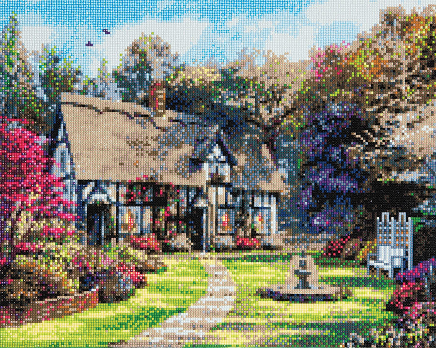 Craft Buddy - Crystal Art - Country Cottage (40 x 50 cm)
