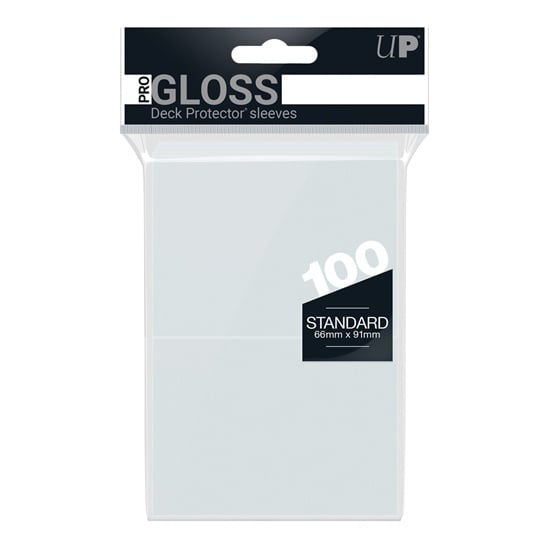 UP Gloss Deck Protector Sleeves Clear 100pk