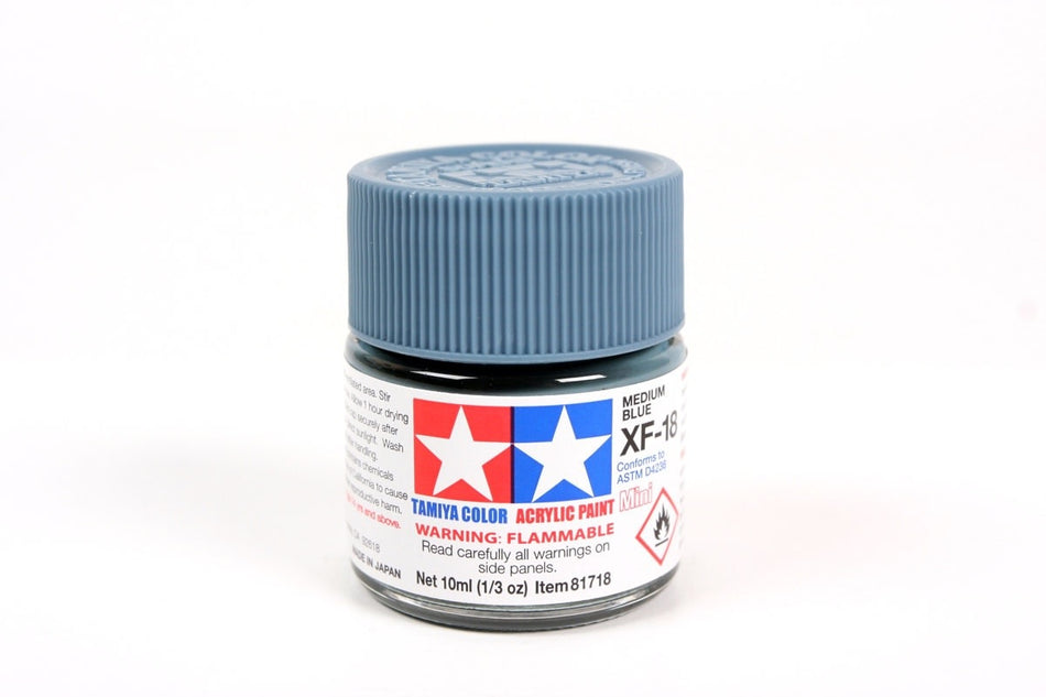 Tamiya- XF-18 Flat Medium Blue