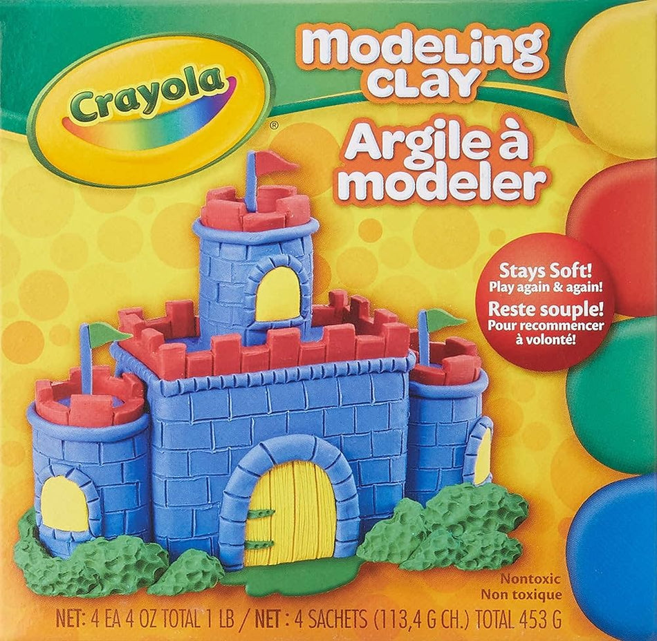 Crayola argile à modeler 4 couleurs