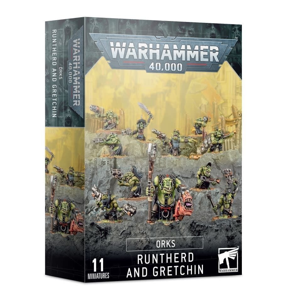 W40K Orks - Runtherd and Gretchin