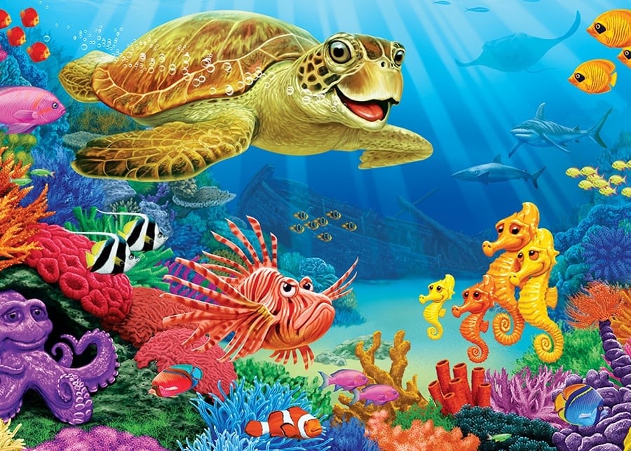 Cobble Hill 35 - Undersea Turtle (Tray)