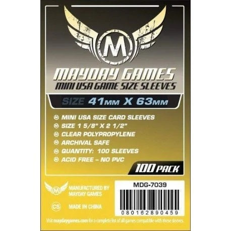 Mayday Sleeves 41x63mm Standard 100pk